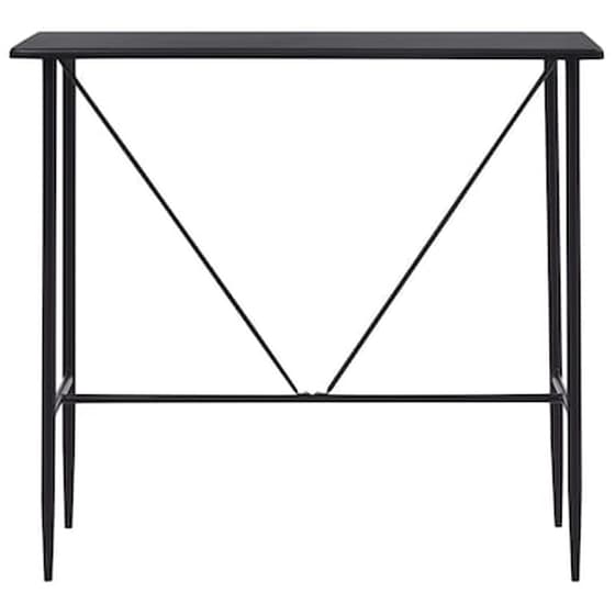 Τραπέζι Μπαρ Vidaxl από Mdf  120x60x110 cm - Μαύρο image 2