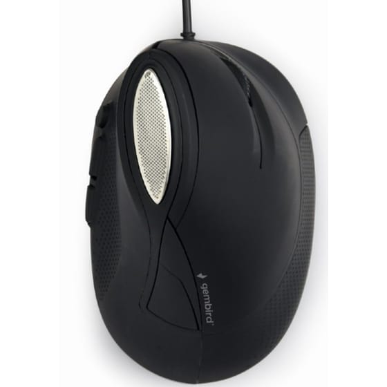Gembird MUS-ERGO-03 Ενσύρματο Vertical Ποντίκι Μαύρο image 0