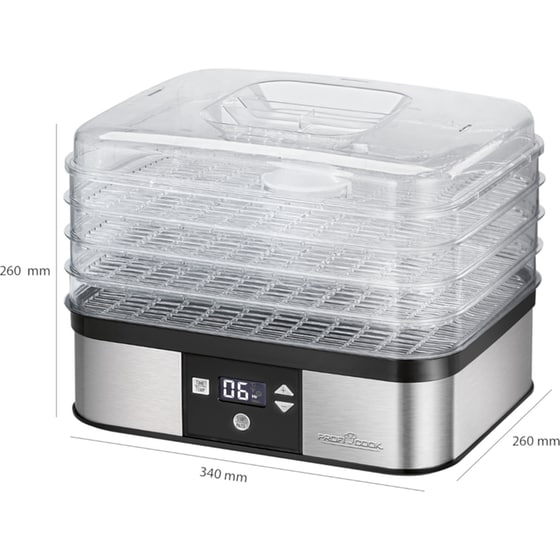 Αποξηραντής Τροφίμων PROFI COOK PC-DR 1116 350 W Inox image 4