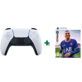Sony PS5 DualSense Wireless Controller- Ασύρματο Χειριστήριο - Λευκό & FIFA 22