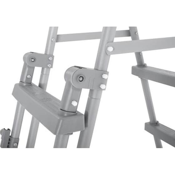 Σκάλα για Πισίνα με 4 Σκαλοπάτια 122cm Bestway 58331 - Γκρι image 2
