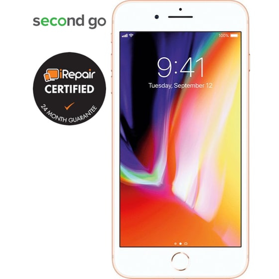 Μεταχειρισμένο Apple iPhone 8 Plus 64GB Gold second go Certified by iRepair image 1
