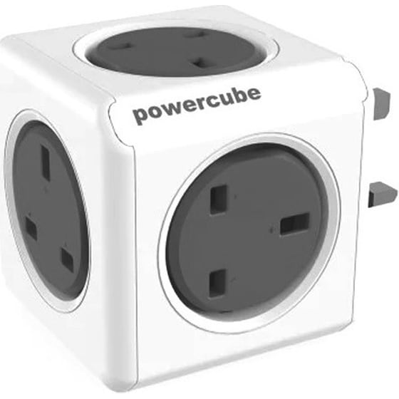 Πολύπριζο Allocacoc Powercube Original UK -  Red Gray image 1