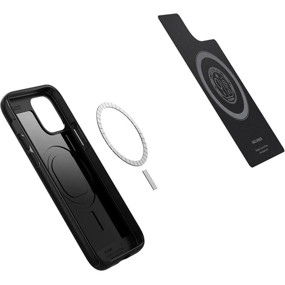 Θήκη Apple iPhone 12/iPhone 12 Pro - Spigen Mag Armor (MagFit) - Black image 1