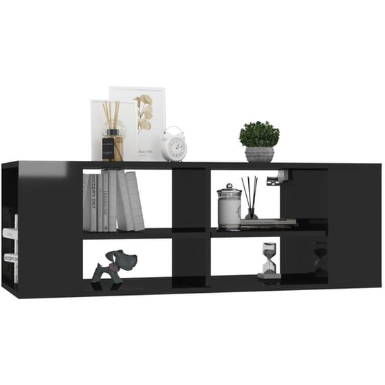 Έπιπλο Τηλεόρασης VidaXL από Μοριοσανίδα 102x35x35cm - Μαύρο image 2