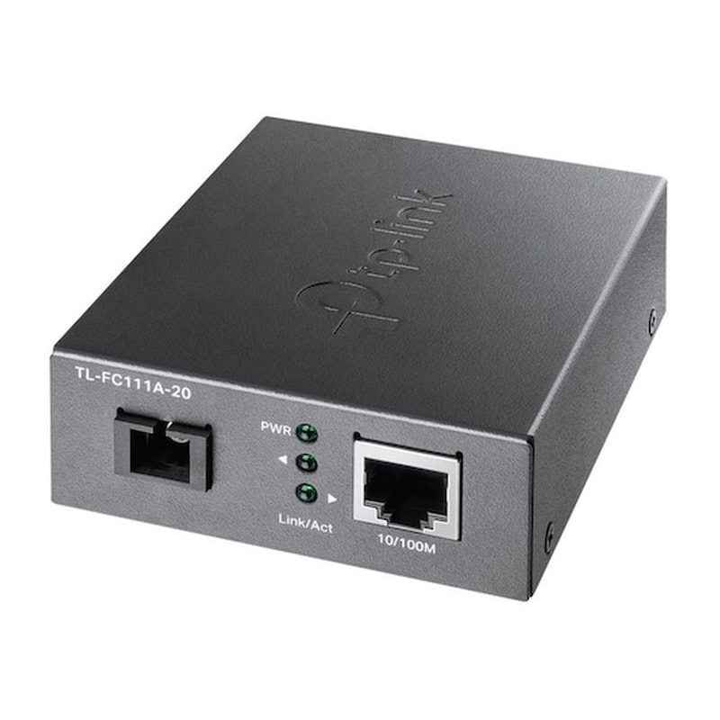 TP-Link FC111A-20 Media Converter Ενσύρματo - Μαύρο