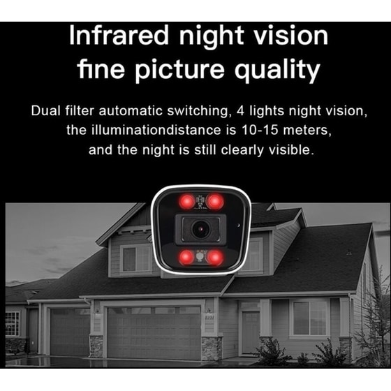 Ασύρματη IP Camera Vstarcam CS58 3MP Full HD+ Dome με WiFi & Αδιάβροχη προστασία image 3