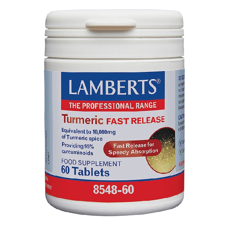 Ειδικό Συμπλήρωμα Διατροφής Lamberts Turmeric Fast Release - 60 ταμπλέτες