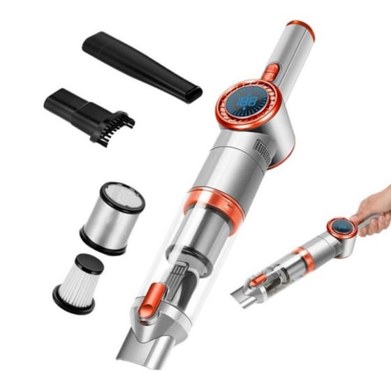 TURBOTRONIC TT-CT20 90 W 0.2 L Ασημί/Πορτοκαλί Σκουπάκι χειρός image 4