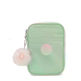 Κασετίνα Παραλληλόγραμμη Kipling Soft Green Metallic
