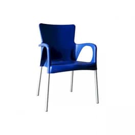 Πολυθρόνα Woodwell Στοιβαζόμενη Pp  C9585 55x52x85cm - Μπλε