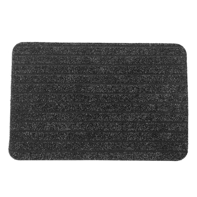 Πατάκι Χαλάκι Εισόδου Με Σχέδιο Ρίγες Σε Γκρι Μαύρο Χρώμα 40×60 Cm, Chloe