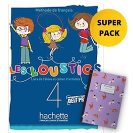 Les Loustics Mini Volume 4 A1 Super Pack (Livre + Cahier + Lexique + Cadeau Surprise)