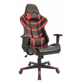 Καρέκλα Gaming Woodwell C36086 από Τεχνητό δέρμα - Κόκκινη