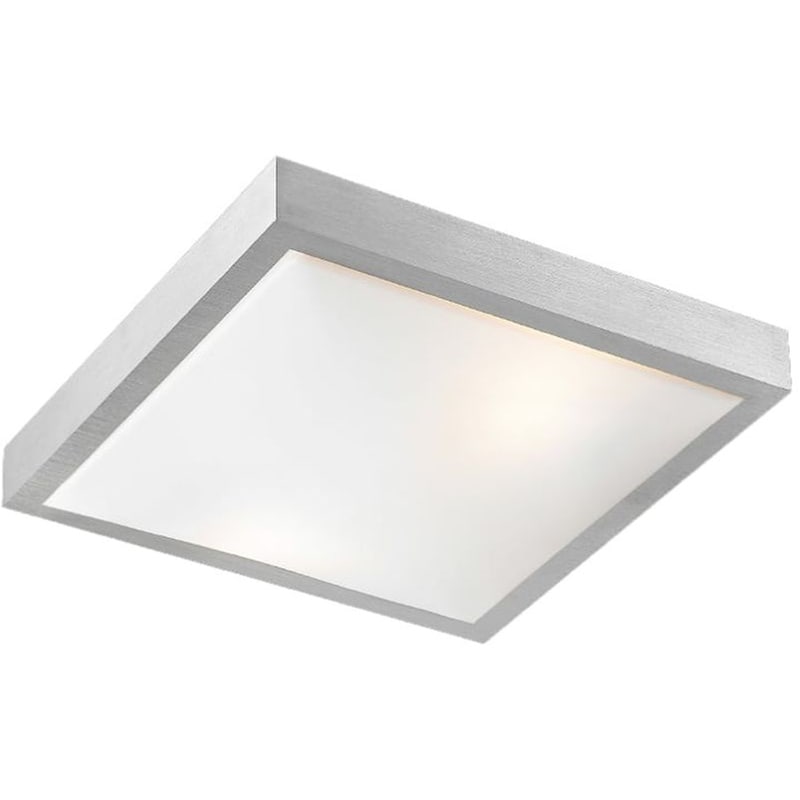 ACA DECOR Φωτιστικό Πλαφονιέρα Aca Indiana Dl461s από Μέταλλο/Ακρυλικό - Λευκό/Ασημί