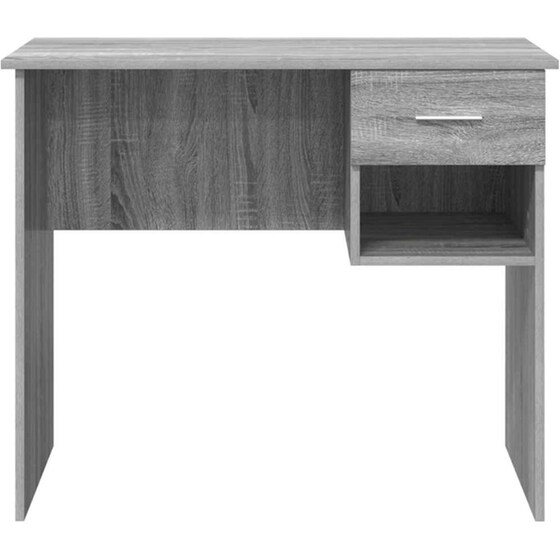 Γραφείο VidaXL από Επεξεργασμένο Ξύλο 90x49x75 cm - Γκρι Sonoma image 4