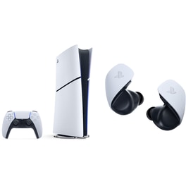 Sony PlayStation 5 Digital Edition - 825GB + Ακουστικά Bluetooth Sony PS5 Pulse Explore Gaming - Λευκά