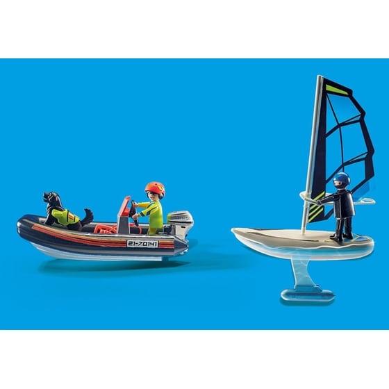 PLAYMOBIL® City Action Διάσωση Ιστιοφόρου με Φουσκωτό Σκάφος (70141) image 5