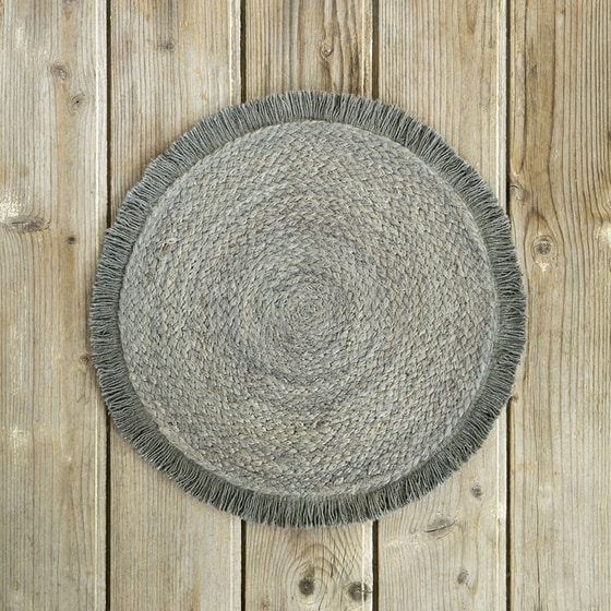 Σουπλά Nima Carina Ψάθινο 38 cm - Γκρι image 1