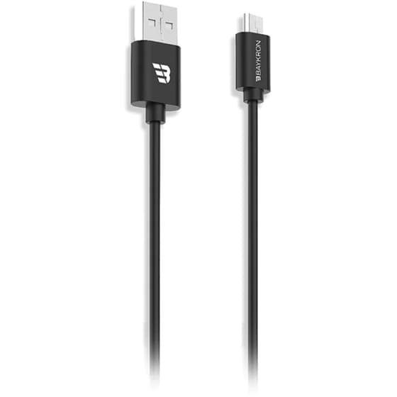 Καλώδιο Φόρτισης Baykron USB-A σε microUSB 1.2m - Black image 1