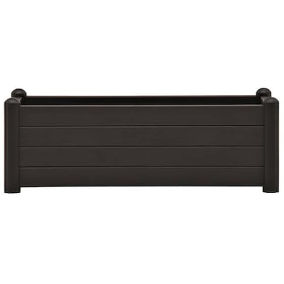 Vidaxl Ζαρντινιέρα Υπερυψωμένη Ανθρακί 100x43x35 Εκ. Πολυπροπυλένιο image 3