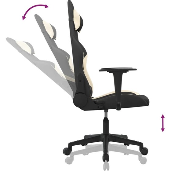 Καρέκλα Gaming VIDAXL 345491 - Μαύρο image 4