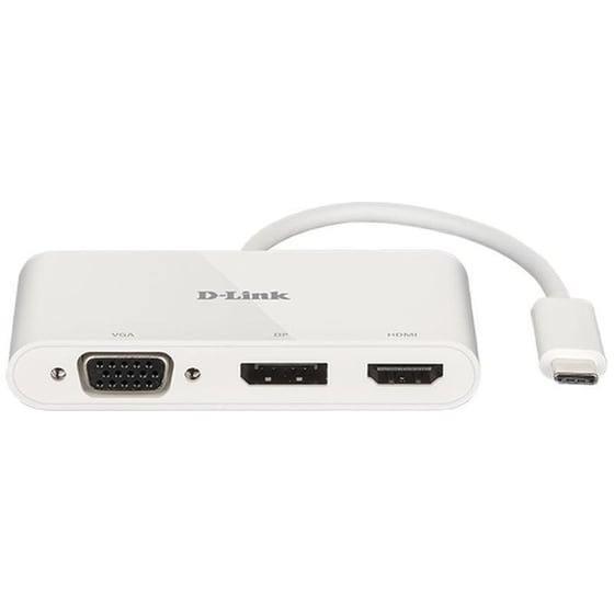 Αντάπτορας D-Link DUB-V310 3 σε 1 USB-C σε HDMI/VGA/DisplayPort  - Λευκό image 0