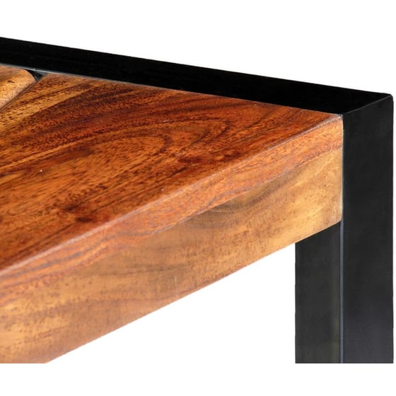 Έπιπλο Τηλεόρασης VidaXL από Ξύλο 140x30x45cm - Kαφέ/Μαύρο image 4