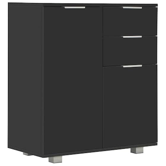 Έπιπλο Τηλεόρασης VidaXL από Μοριοσανίδα 71x35x76cm - Μαύρο image 2