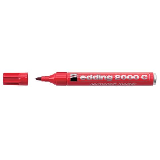 Μαρκαδόρος Ανεξίτηλος Edding 2000 Κόκκινο 1.5-3.0 mm image 0