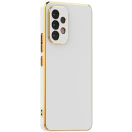 Θήκη Σιλικόνης Samsung Galaxy A32 5g - Bodycell Gold Plated - Λευκό