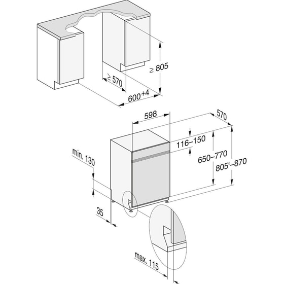 MIELE G 7731 SCi AD 125 Gala Ed. για 14 Σερβίτσια με AutoDos Εντοιχιζόμενο Πλυντήριο Πιάτων image 5