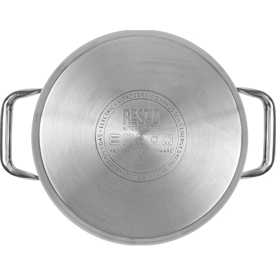 Κατσαρόλα Βαθιά RESTO Casserole-92006 από Ανοξείδωτο Ατσάλι 24 cm 8 L Inox image 6