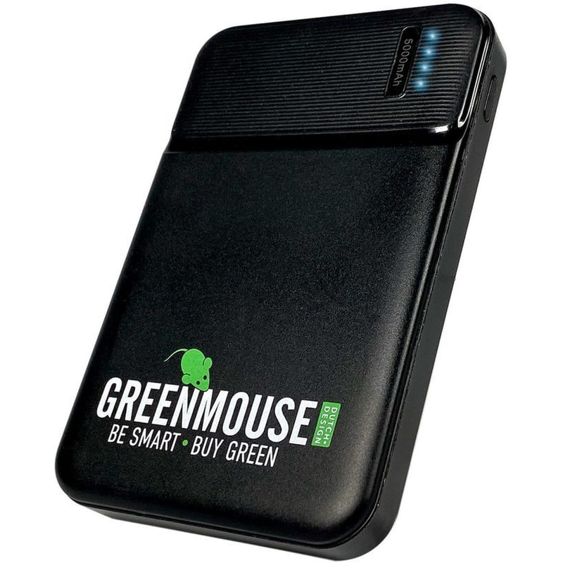 GREEN MOUSE Powerbank Green Mouse 5.000mAh - Black