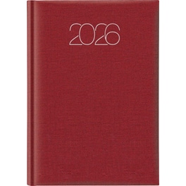 Ημερολόγιο Ημερήσιο 2026 Θεοφύλακτος 12M Cotton Κόκκινο