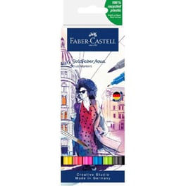Μαρκαδόροι Faber Castell Goldfaber Aqua Dual Marker 0.2 - 0.5 mm (6 Τεμάχια)