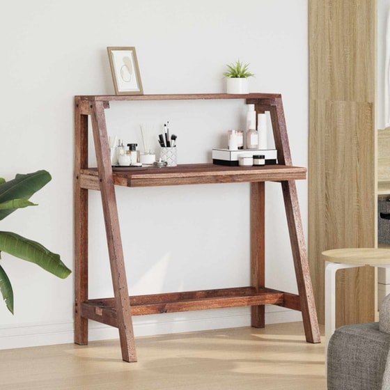 Γραφείο VidaXL από Μασίφ Ανακυκλωμένο Ξύλο 90x50x103 cm - Καφέ image 1