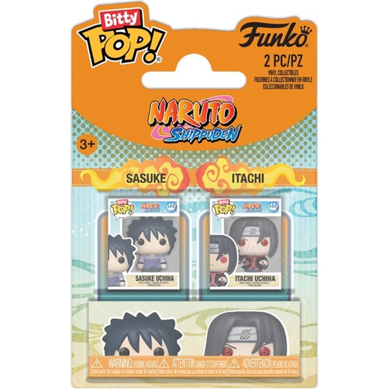 Funko Bitty Pop! 2-Pack: Naruto Shippuden - Sasuke & Itachi Vinyl Figures image 0