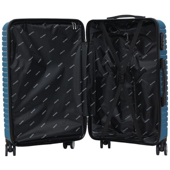 Βαλίτσα&nbsp;Μεγάλη&nbsp;Amber&nbsp;Μπλε 75cm image 5