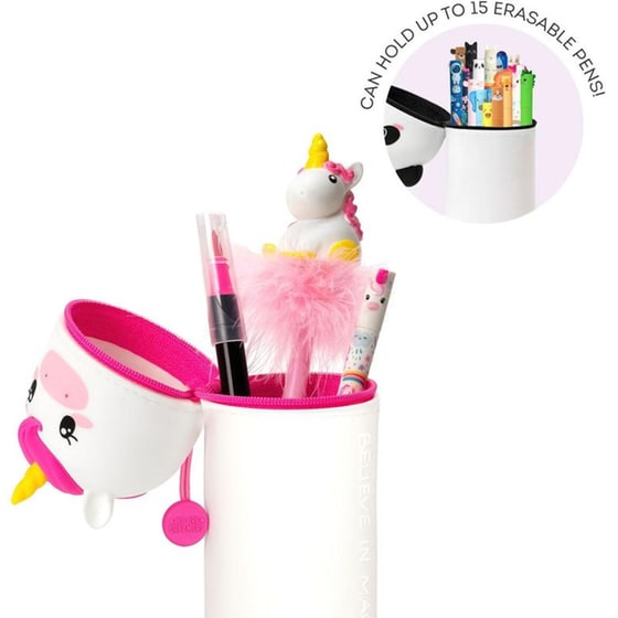Κασετίνα Βαρελάκι Legami Σιλικόνης 2 in 1 Kawaii Unicorn image 1