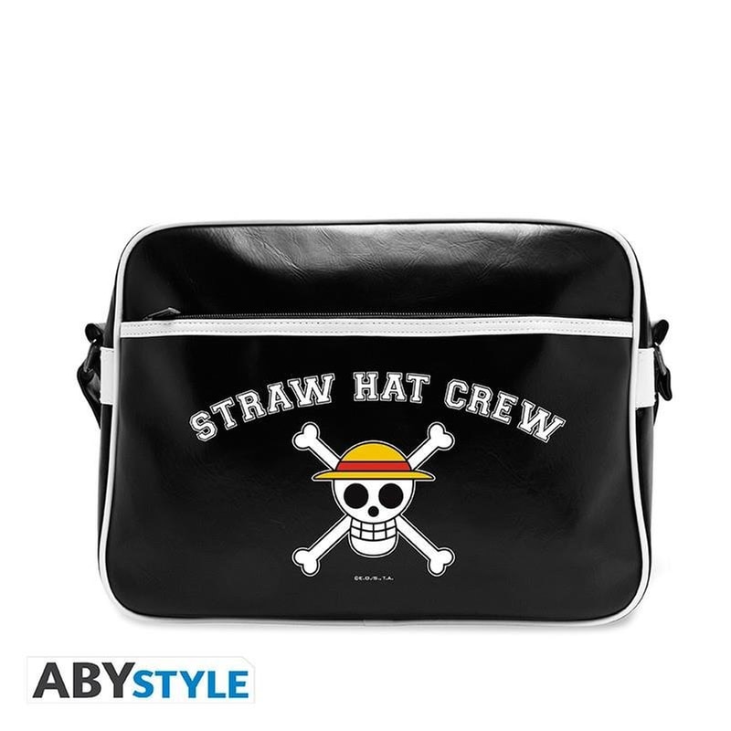 ABYSTYLE Τσάντα Ώμου One Piece Straw Hat Skull - Μαύρη