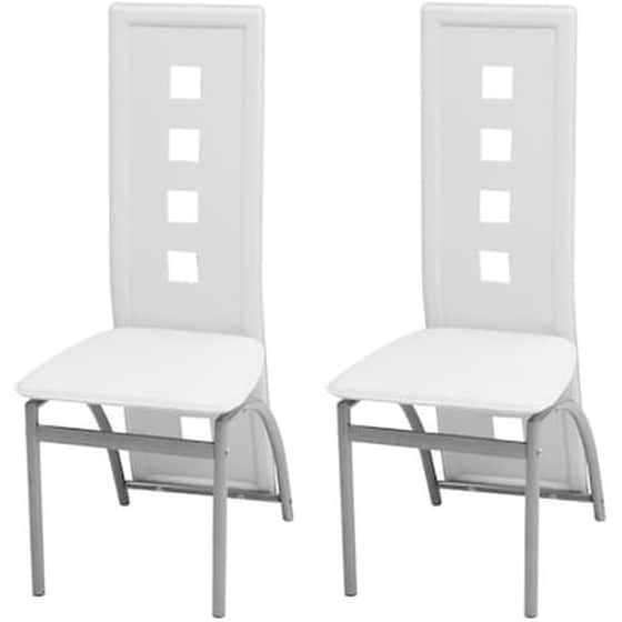 Vidaxl Καρέκλες Τραπεζαρίας 2 Τεμ. Λευκές Από Συνθετικό Δέρμα image 0