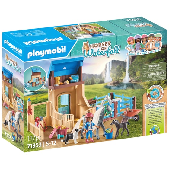 PLAYMOBIL® Horses of Waterfall Στάβλος αλόγων με την Αμέλια και τον Whisper (71353) image 0