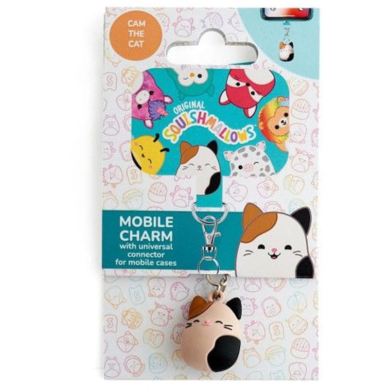 SQUISHMALLOWS Μπρελόκ Κινητού Squishmallows Cam Cat Charm