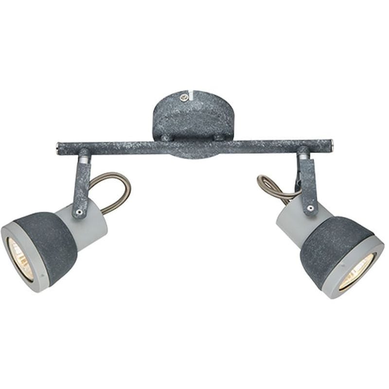 Σποτ Δίφωτο Aca Inka Mc167792c Μεταλλικό/Τσιμεντένιο - Γκρι