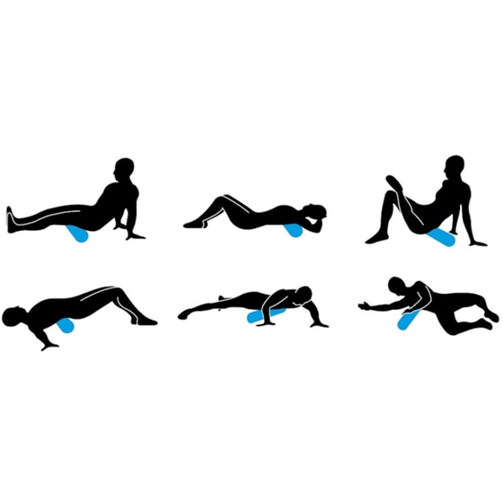 Foam Roller Livepro Β-8231 EVA 13x33cm - Γαλάζιο image 2