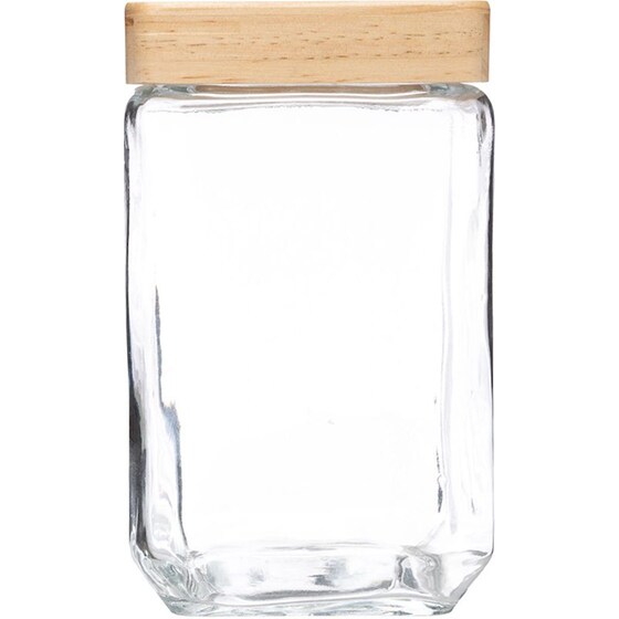 Βάζο Αποθήκευσης Τροφίμων Spitishop Γυάλινο 1.25lt - Διάφανο image 1