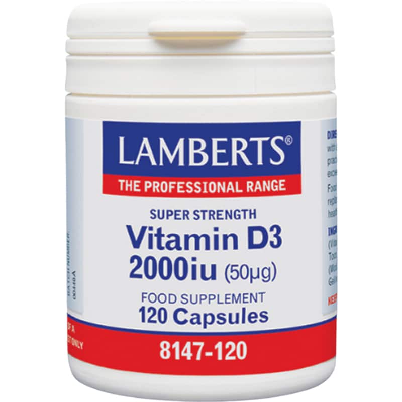 Lamberts Vitamin D3 2000IU - 120 ταμπλέτες