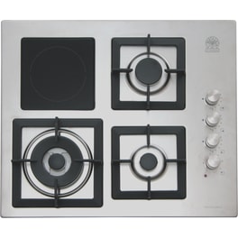 LA GERMANIA P633LVLAGX(GPL) 60 cm Inox Εστία Μεικτή Φυσικού Αερίου Αυτόνομη
