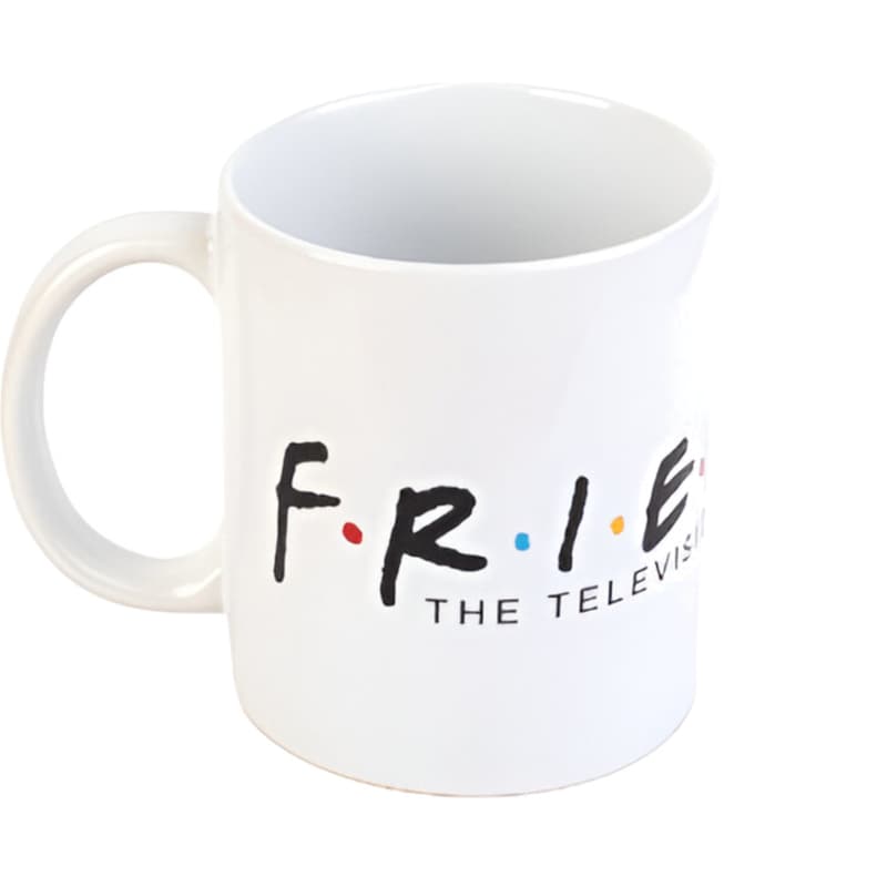 Κούπα Erik Friends Logo Κεραμική 350 ml - Λευκή